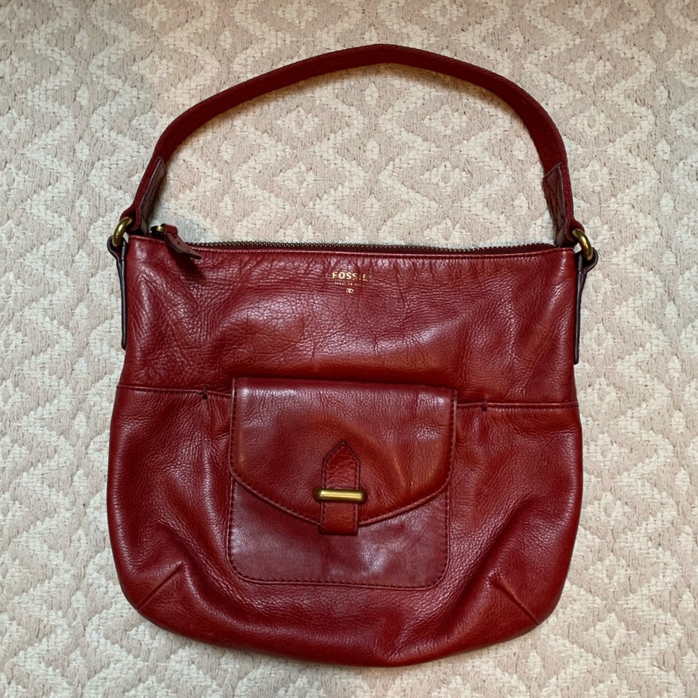 Fossil leather purse